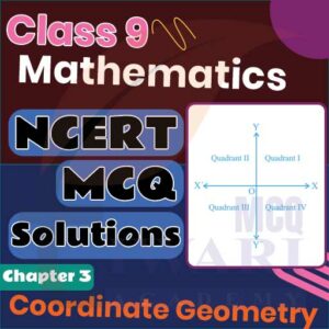 NCERT MCQ Solutions for Class 9 Maths Chapter 3 Coordinate Geometry