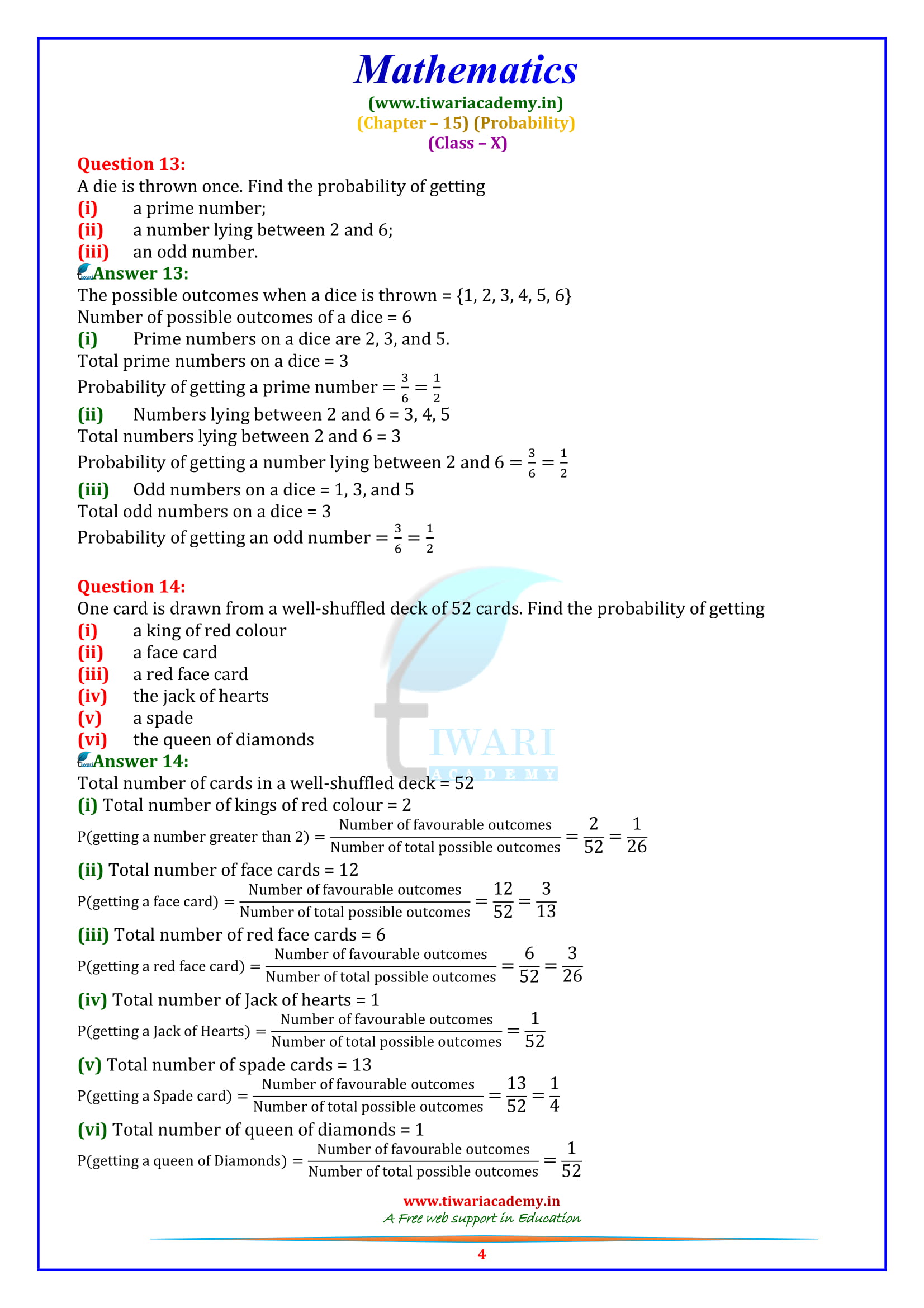 NCERT Solutions for Class 10 Maths Chapter 15 Exercise 15.1 download in pdf