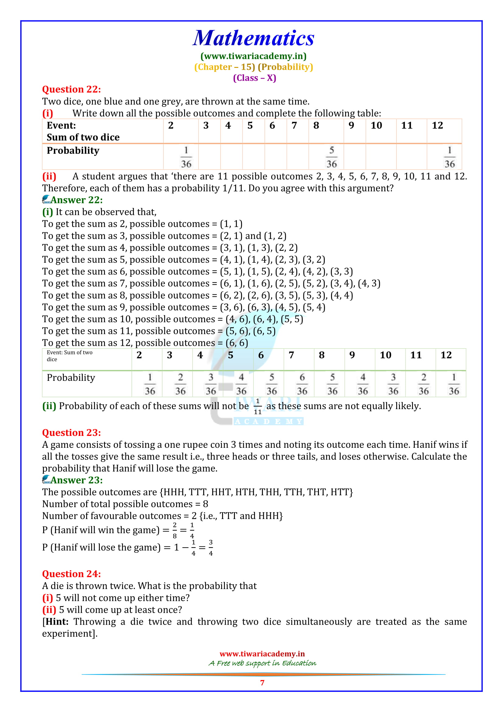 NCERT Solutions for Class 10 Maths Exercise 15.1 all questions guide