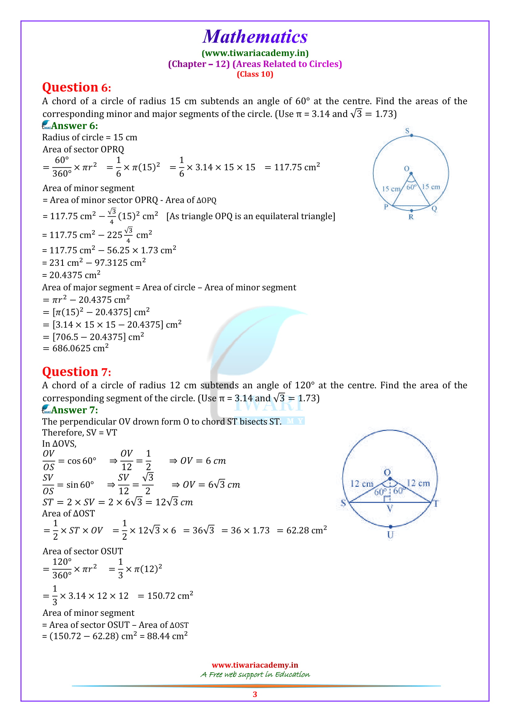 NCERT Solutions for class 10 Maths Exercise 12.2 updated for 2020 – 2021