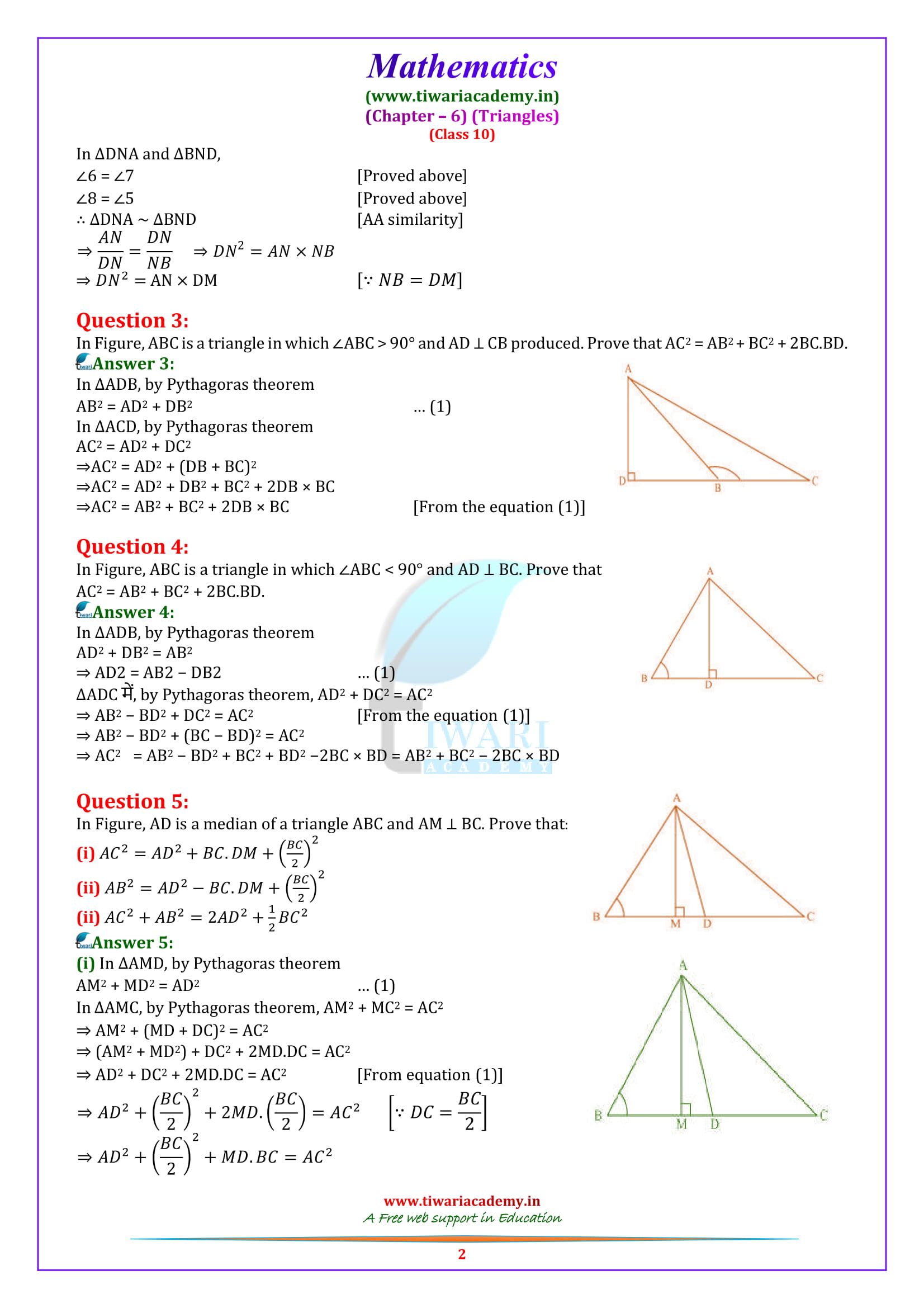 10 Maths optional Exercise 6.6 in English medium updated for 2020 – 2021