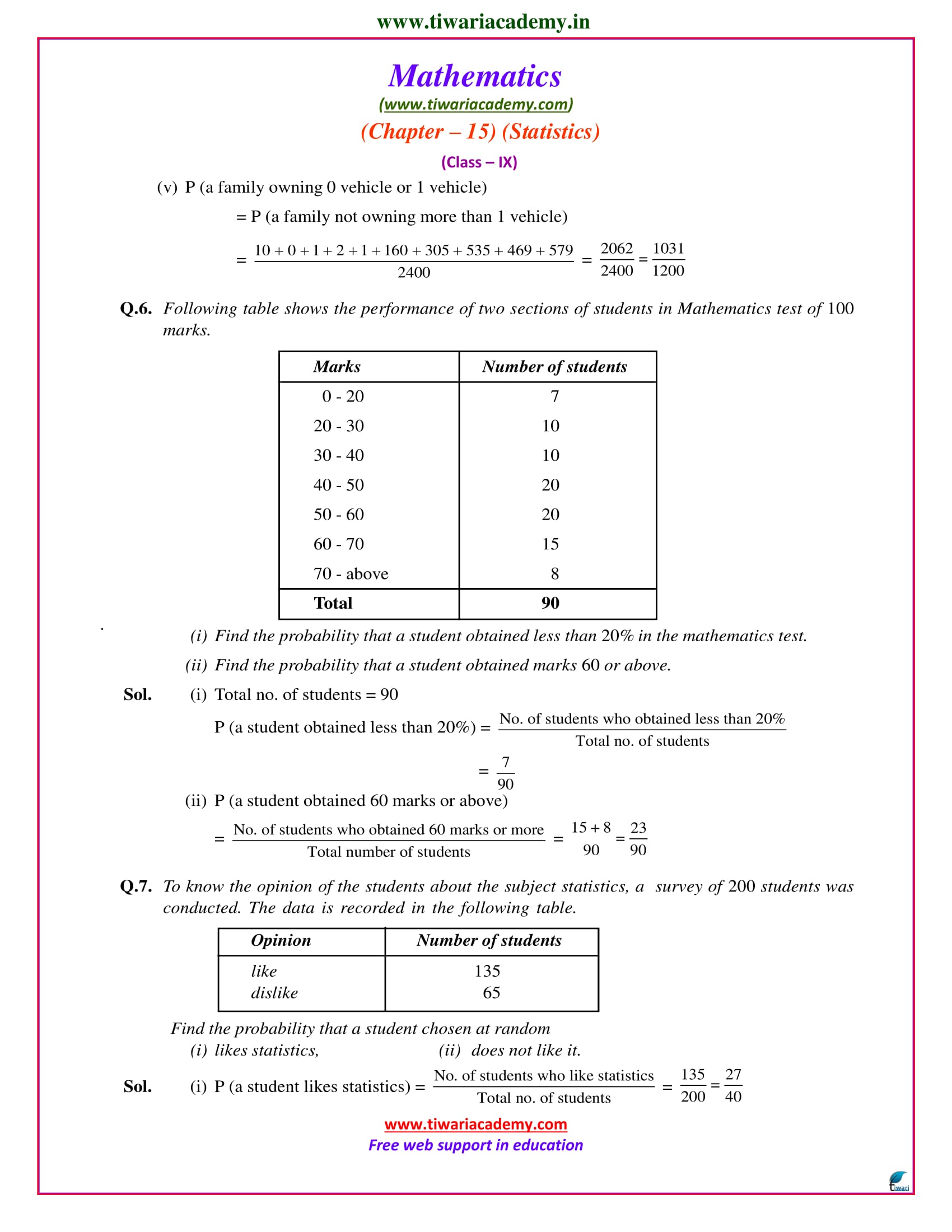 9 maths chapter 15 exercise 15.1