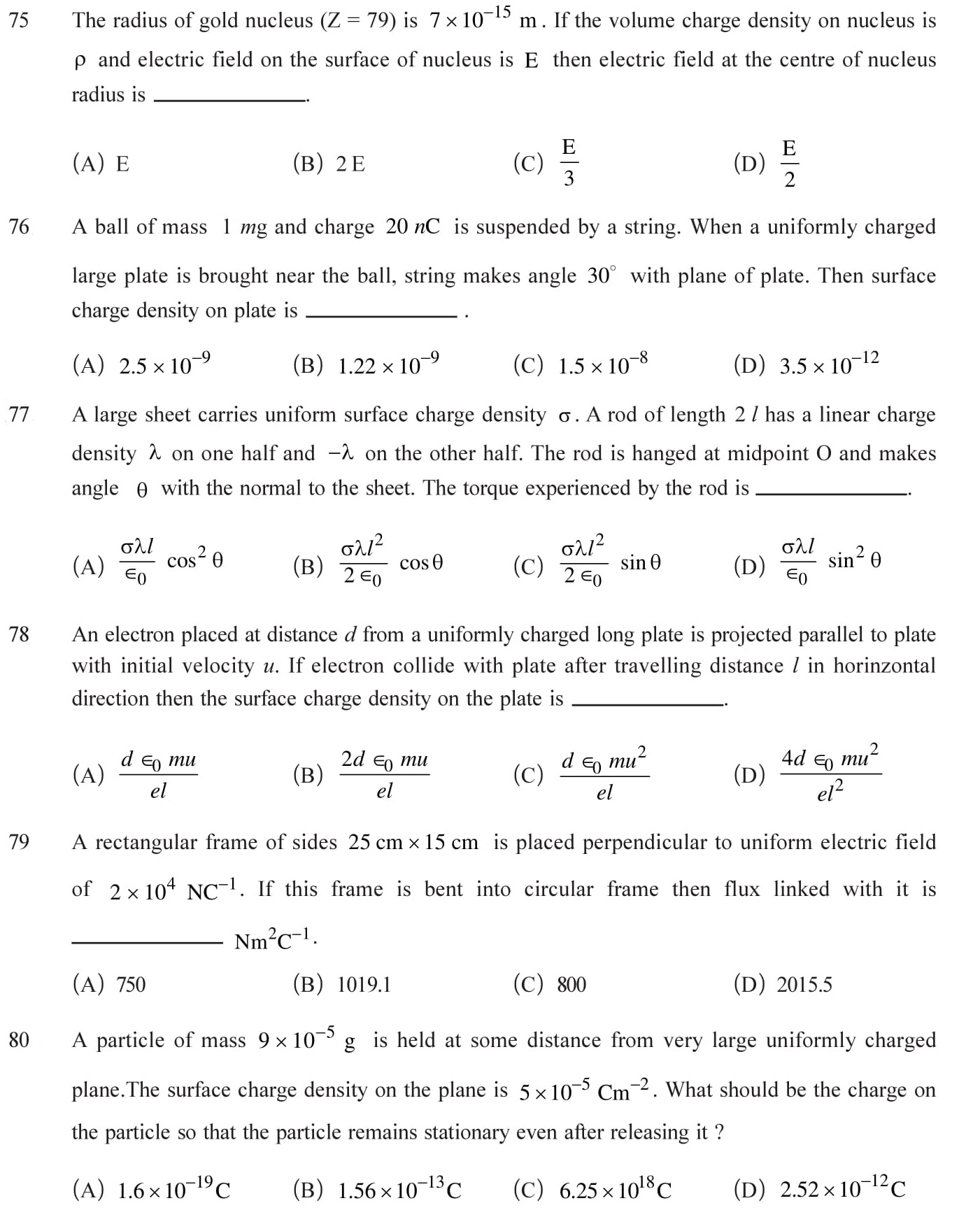 Class 12 Physics Chapter 1 NEET, JEE Mains - 16