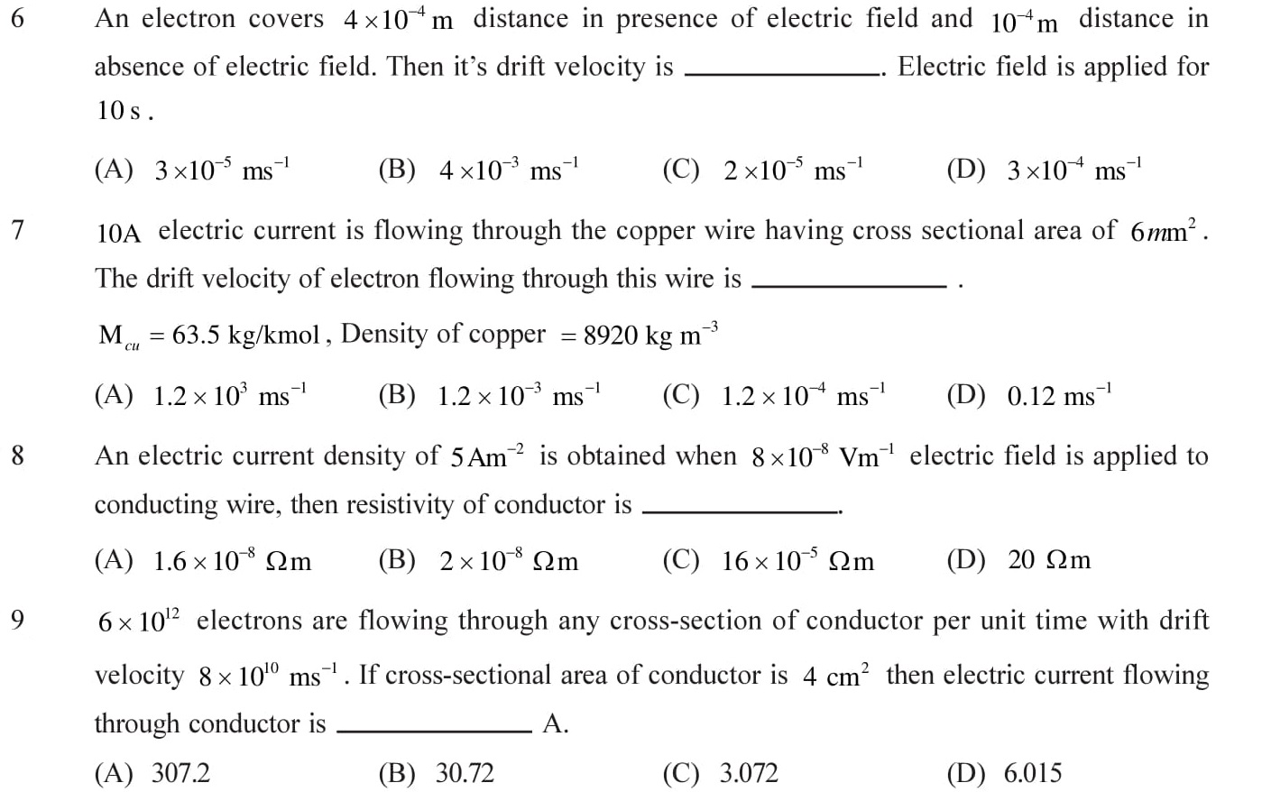 NEET-JEE-IIT-Questions-Current-Electricity-Topic-2