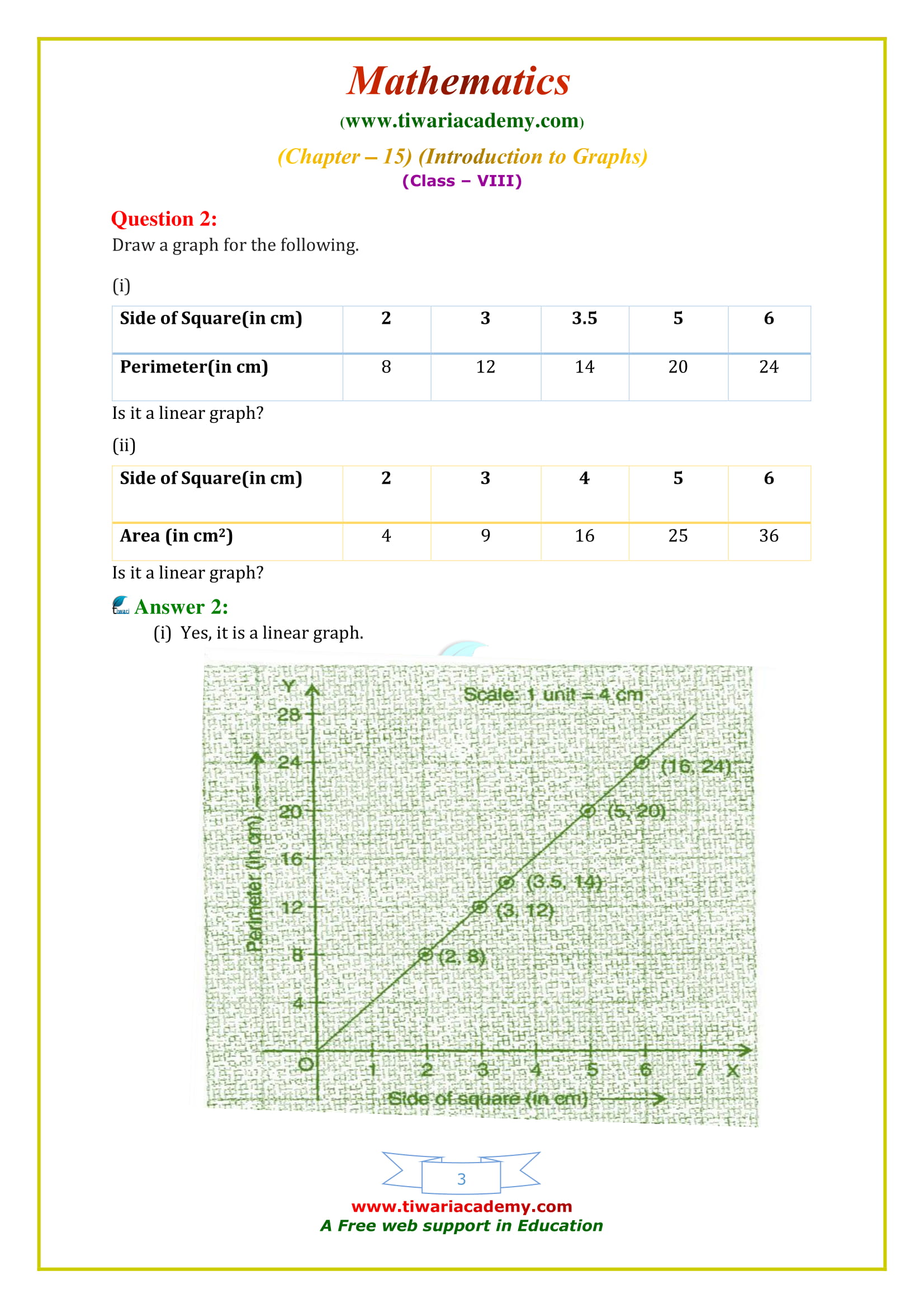 NCERT Solutions for Class 8 Maths Chapter 15 Exercise 15.3 updated for mp and cbse board